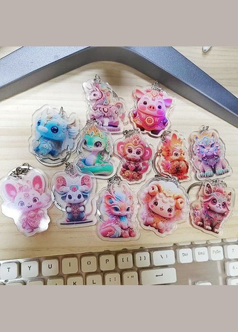 Акриловая 2D подвескабрелок с изображением символа года по Китайскому гороскопу ГОД ЗАЙЦА (КРОЛЯ) No Brand (315599552)