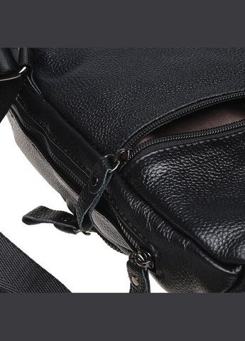 Чоловічий шкіряний рюкзак через плече K1029-black Borsa Leather (322189610)