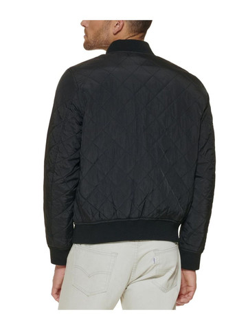 Комбинированная демисезонная мужская угла-бомбер, черного цвета, размер l Levi's slim fit