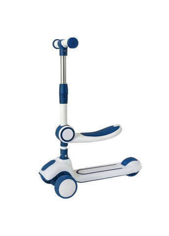 Дитячий самокат триколісний із підсвіткою коліс/ Самокат біговел/ Самокат із сидінням/ Самокат для дітей Best Scooter (367059941)