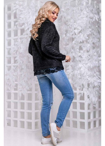 Чорний зимовий светр 1047.2838 Seventeen