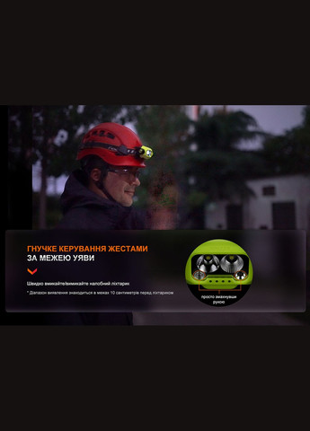 Ліхтар налобний WH23R з безконтактним датчиком (A-016749) Fenix (317048512)