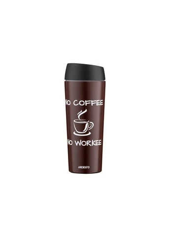 Термос для напоїв Coffee Time, 450 мл, з нержавіючої сталі, коричневий. Ardesto (381228200)