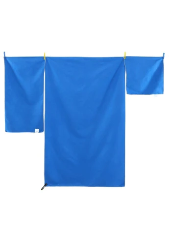 Комплект рушників спортивних BEACH TOWEL T (3шт) (мікрофібра, р-р 38x38см(S), 38x76см(M), 78x130см(L), синій) PPT синій