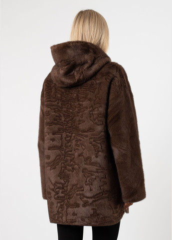 Коричневый зимний Пуховик MissLynx