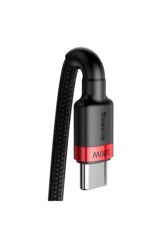 Кабель Cafule PD2.0 100W flash charging Type-C For Type-C cable (20V 5A) 2m Красно-черный Baseus (401234473)