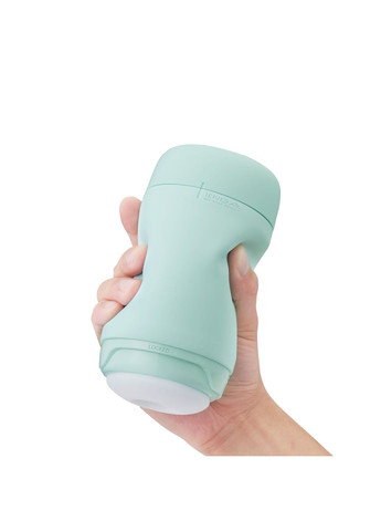 Мастурбатор PUFFY MINT GREEN, ультрамягкий материал, многоразовый, сквозной Tenga (296492295)