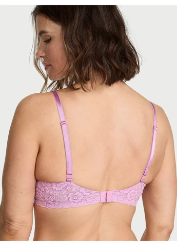 Бузковий корбей бюстгальтер Victoria's Secret з кісточками поліамід, мереживо