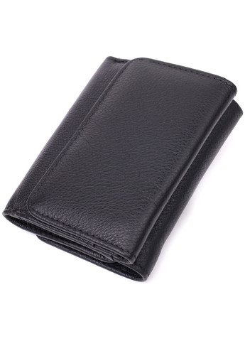 Шкіряний жіночий гаманець з монетницею 22506 Чорний st leather (306881526)