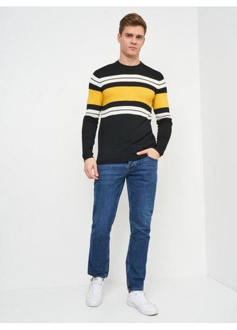 Черный джемпер демисезон,черный в полоску, Selected Homme