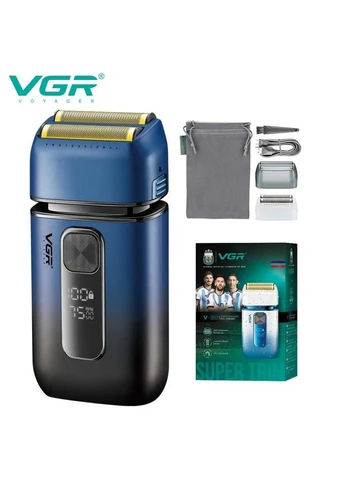Електробритва VGR V-362 шейвер, подвійне лезо, IPX6, LED дисплей Grant (393197942)