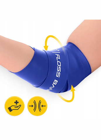 Стрічка компресійна для флосингу Floss Band 207 x 5 x 0.15 см Blue 4FIZJO (322966275)
