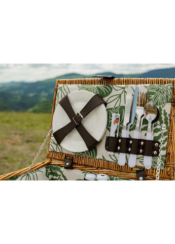 Кошик для пікніка на 2 персони 38 x 26 x 18 см LUGI (370974732)