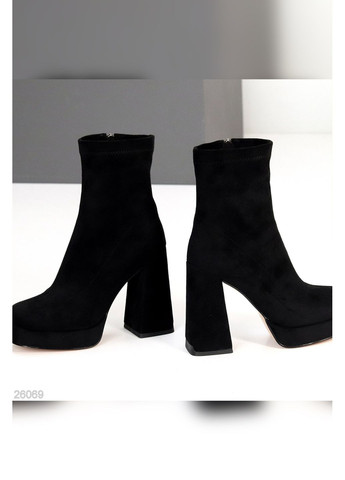 Черные демисезонная ботильоны No Brand