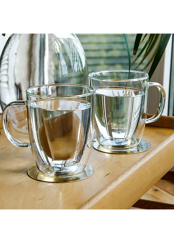 Набір чашок з подвійними стінками для латте 2 шт. 310 мл AR2631GH Ardesto (306515171)