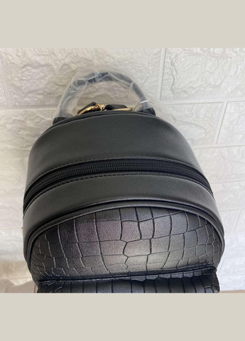 Женский рюкзак под рептилию эко кожа Черный No Brand (301082986)