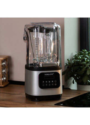 Безшумний блендер 8000 Вт для смузі та коктейлів 2 літри кухонний подрібнювач для напоїв ProDobro (364191663)