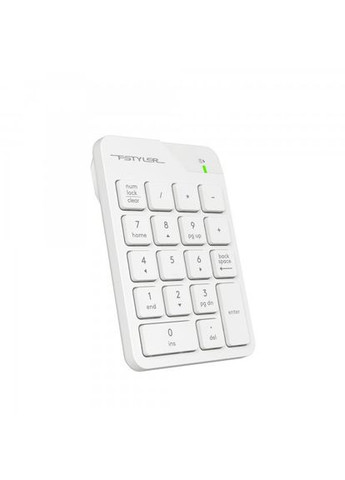 Клавіатура цифрова бездротова FGK21C (White), колір білий A4Tech (333824931)