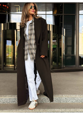 Коричневое демисезонное Пальто WOGUE MAXI, цвет Коричневый milirud