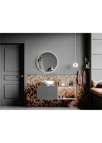 Накладная раковина TOBI 13*40*40 Глянец Белый 0002699 Miraggio (392253676)