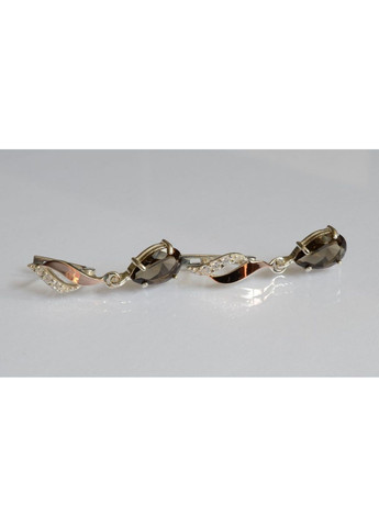 Серебряные серьги с золотыми пластинами Silver Style (367112068)