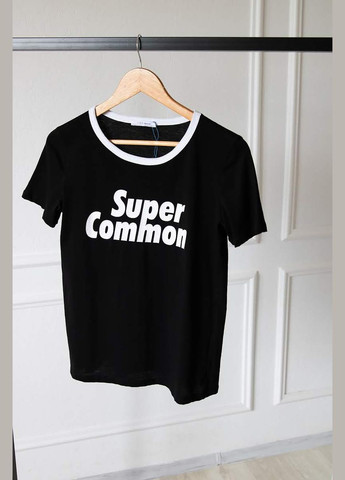 Базовая футболка с надписью от Zara - (339767754)