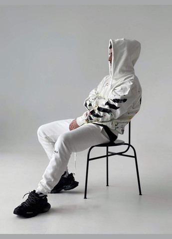 Белые демисезонные кроссовки мужские balenciaga track black 542023 w No Brand