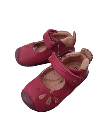 Бордовые туфли кожаные для девочки 121142 бордовый Biomecanics