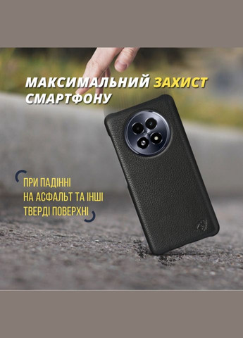 Шкіряна накладка Cover для Realme 13 5G Чорний (78278) Stenk (316651223)