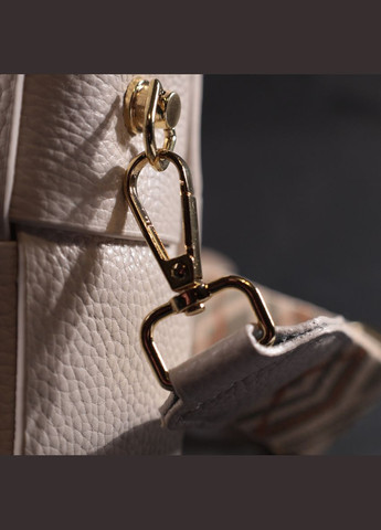 Вечерняя женская сумка с переплетами из натуральной кожи 22311 Белая Vintage (298567994)