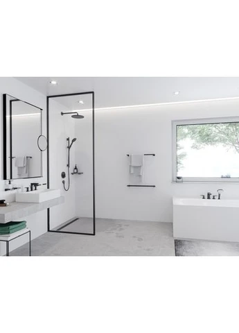 Верхний душ CROMA, черный/матовый, круглый Hansgrohe (401618463)