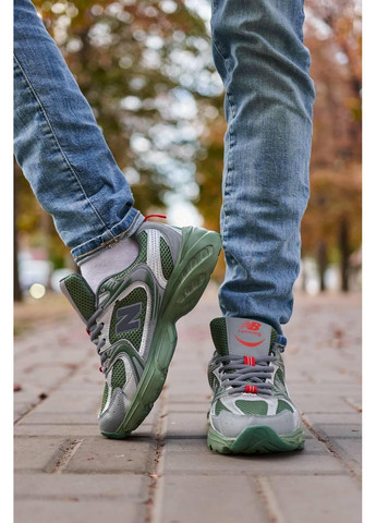 КРОССОВКИ ЖЕНСКИЕ NEW BALANCE 530 GREEN SILVER V2 НЬЮ БЕЛАНС 530 No Brand серые демисезоны (367171650)