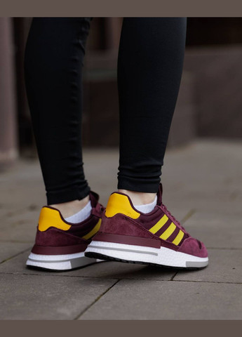 Стильные женские кроссовки No Brand бордовые демисезоны (322710117)