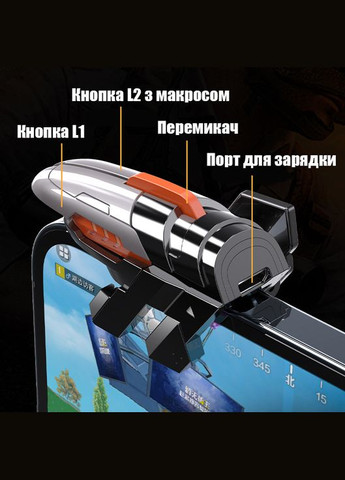 Игровые триггеры с макросом AK06 курки для игры в 6 пальцев на телефоне смартфоне геймпад контроллеры Memo (344548217)