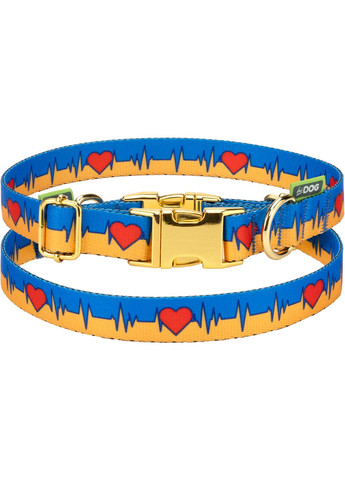 Ошейник Жизнь размер S ширина 16 мм 25 - 33 см с фастексом Золото (2100103591011) Hi Dog (332880155)