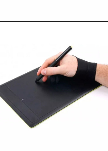 Перчатка для графического планшета черная, двупалая Аксессуар для рисования Размер UNI (322127736)