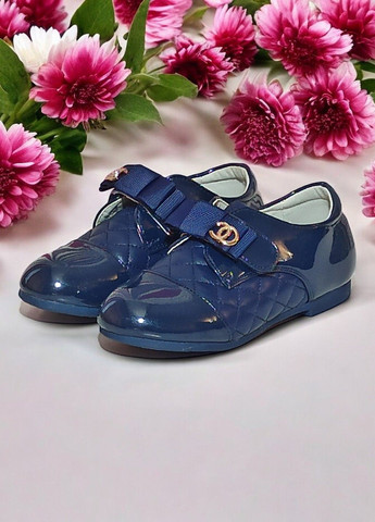 Закриті туфлі для дівчинки 239 сині Apawwa (299153831)