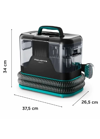 Пылесос моющий Clean It, 750Вт, конт пыльца -1,5л, вода -2,3л, 13500Па, 4 насадки, черный Rowenta (360400870)