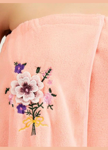 Рушник-халат для сауни з чалмою 80х140 (П4К-novo-f-sauna-007) No Brand (323160781)