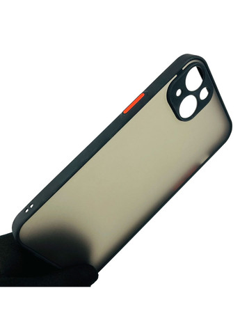 Чохол для iPhone 14 Plus протиударний із високими бортами із захистом камери на айфон 14 плюс чорний Apple (366019603)