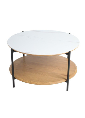 Журнальный столик IDAHO белый/дуб Intarsio (365461438)