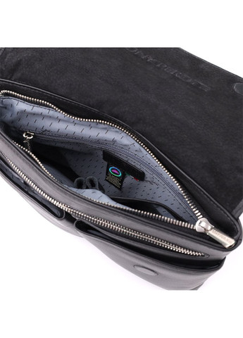 Мужская сумка через плечо из зернистой натуральной кожи 20865_1 (9270G-25 nero) Черный Tony Perotti (362046799)