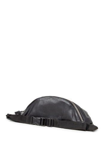 Кожаная сумка-бананка черная PoolParty (372657656)