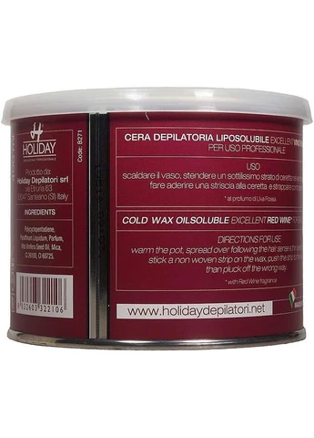 Віск для депіляції у банці "Вино" Depilatory Wax 400ml (1270214-146218) Holiday (378622981)