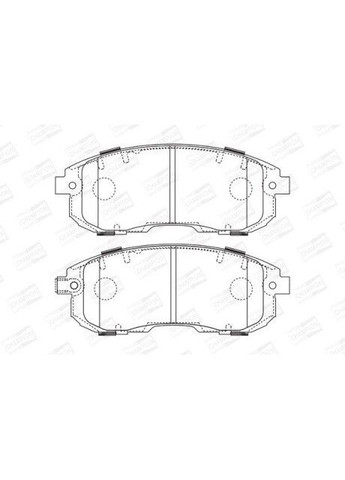 Колодки тормозные дисковые передние FIAT SEDICI (189_) 06-14|SUZUKI SX4 (EY, GY) 06- (573646CH) Champion (332797231)