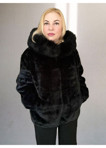Женская шуба с капюшоном, опушка отстегивающаяся Молоко No Brand (358202950)