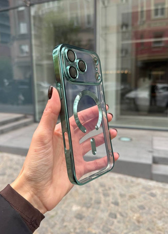 Чохол для iPhone 17 Pro Shining with MagSafe захист камери Mint/чохол для айфон 17 про магсейф зелений No Brand (366467199)