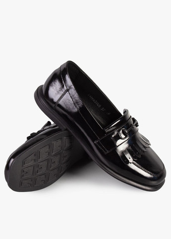 ModaMilano Туфли лоферы женские бренда 8401491_(5) черный з натуральная кожа, украина — демисезон (361953217)