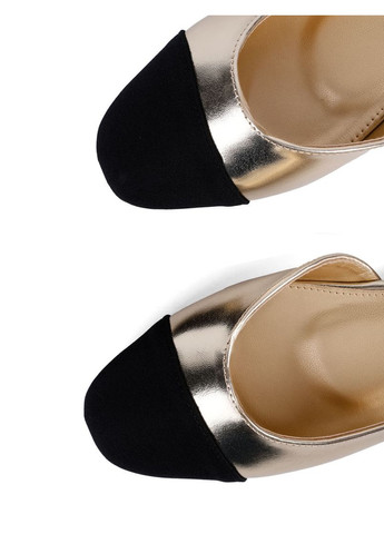 Женские женские балетки 262-c121 бежевый штуч. кожа Attizzare | золотые искусственная кожа (330179827)