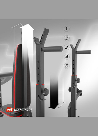 Лавка тренувальна HS-1075 Pro із партою Скотта Hop-Sport (301865842)